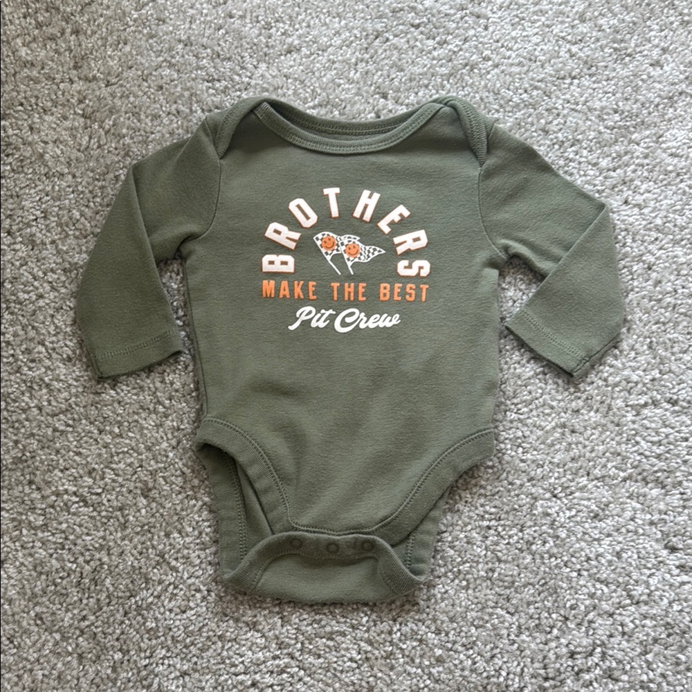 Old Navy Green Bodysuit Brothers Make the Best Pit Crew